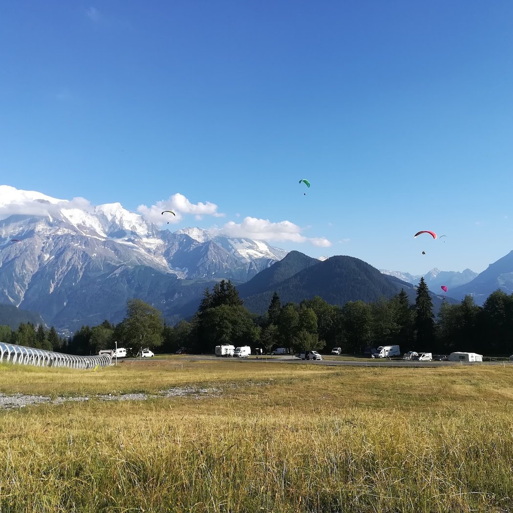 Natural campsite and motorhome location of Passy Plaine Joux 3